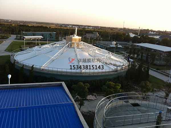 十堰市污水池反封閉罩棚設(shè)計(jì)施工、案例圖片 ?