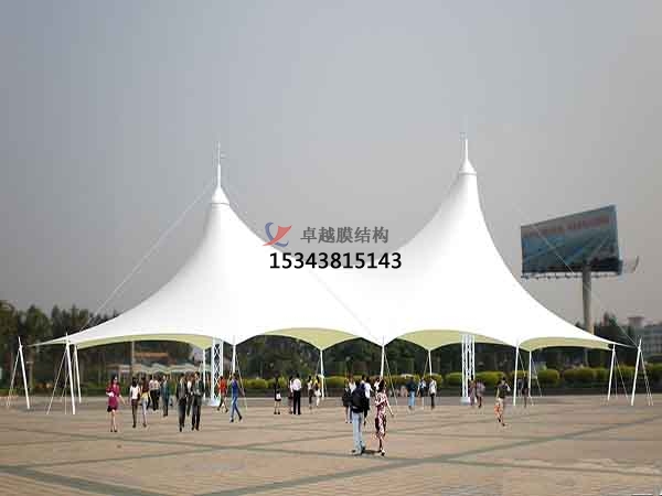 運城商業(yè)廣場<font color='red'>張拉膜結(jié)構(gòu)</font>景觀棚/雨棚設計搭建